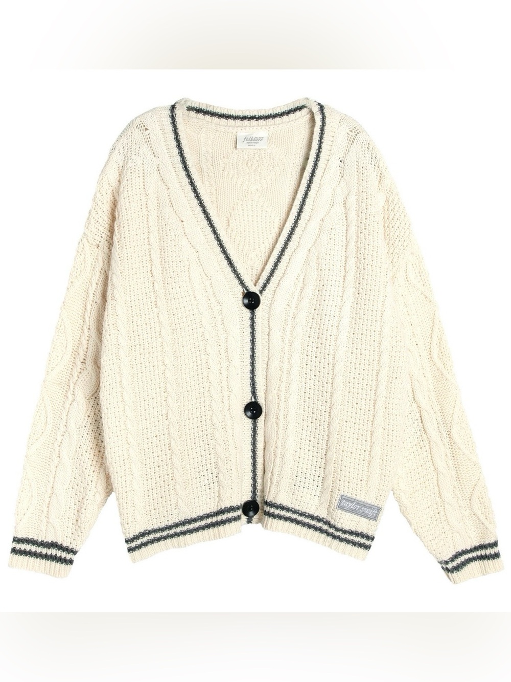 Taylor Swift Folklore Cardigan Sweater NEW XL/2XL 2024 Star Embroidered Swiftie